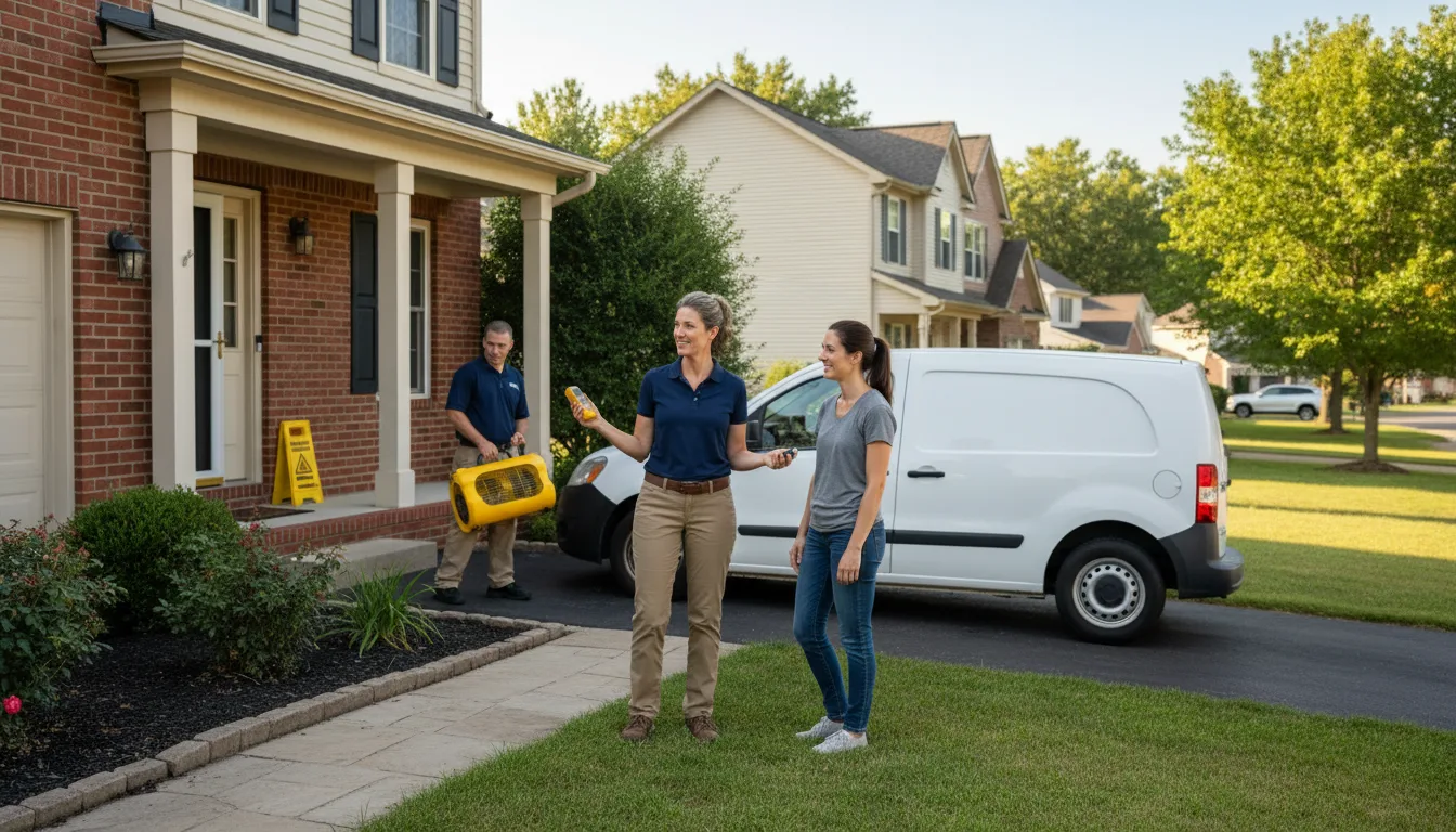 Water restoration image for Water Damage & Restoration Services in De Soto, IA